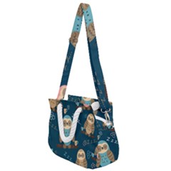 Rope Handles Shoulder Strap Bag 