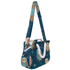 Rope Handles Shoulder Strap Bag 