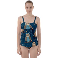 Twist Front Tankini Set 