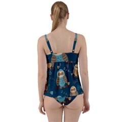 Twist Front Tankini Set 