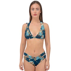 Double Strap Halter Bikini Set 