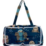 Seamless Pattern Owls Dreaming Multi Function Bag