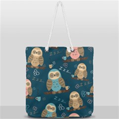 Full Print Rope Handle Tote (Large) 