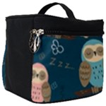 Seamless Pattern Owls Dreaming Make Up Travel Bag (Big)