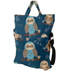 Fold Over Handle Tote Bag 