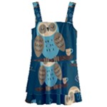 Seamless Pattern Owls Dreaming Kids  Layered Skirt Swimsuit