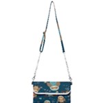 Seamless Pattern Owls Dreaming Mini Crossbody Handbag