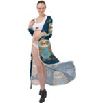 Seamless Pattern Owls Dreaming Maxi Chiffon Beach Wrap
