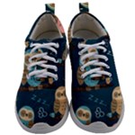 Seamless Pattern Owls Dreaming Mens Athletic Shoes