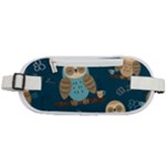 Seamless Pattern Owls Dreaming Rounded Waist Pouch
