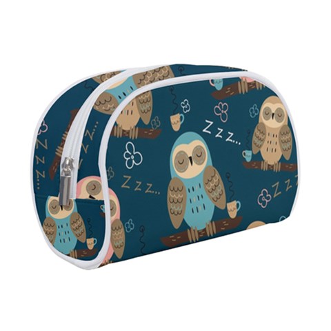 Seamless Pattern Owls Dreaming Make Up Case (Small) from ArtsNow.com