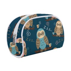 Seamless Pattern Owls Dreaming Make Up Case (Small) from ArtsNow.com