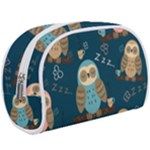 Seamless Pattern Owls Dreaming Make Up Case (Large)