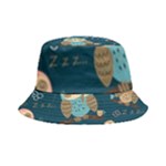 Seamless Pattern Owls Dreaming Inside Out Bucket Hat