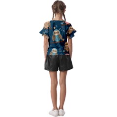 Kids  Cut Out Flutter Sleeves 