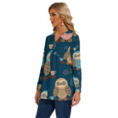 Long Sleeve Drawstring Hooded Top 