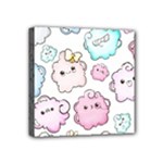 Cute Doodle Cartoon Seamless Pattern Mini Canvas 4  x 4  (Stretched)