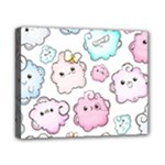 Cute Doodle Cartoon Seamless Pattern Canvas 10  x 8  (Stretched)