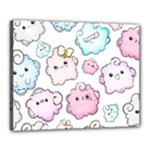 Cute Doodle Cartoon Seamless Pattern Canvas 20  x 16  (Stretched)