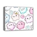Cute Doodle Cartoon Seamless Pattern Deluxe Canvas 14  x 11  (Stretched)