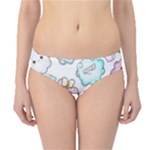 Cute Doodle Cartoon Seamless Pattern Hipster Bikini Bottoms