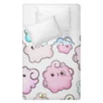 Cute Doodle Cartoon Seamless Pattern Duvet Cover Double Side (Single Size)