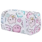Cute Doodle Cartoon Seamless Pattern Toiletries Pouch