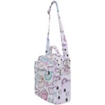 Cute Doodle Cartoon Seamless Pattern Crossbody Day Bag