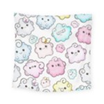 Cute Doodle Cartoon Seamless Pattern Square Tapestry (Small)