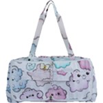 Cute Doodle Cartoon Seamless Pattern Multi Function Bag