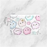 Cute Doodle Cartoon Seamless Pattern Canvas Cosmetic Bag (Small)