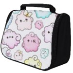 Cute Doodle Cartoon Seamless Pattern Full Print Travel Pouch (Big)