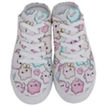 Cute Doodle Cartoon Seamless Pattern Half Slippers
