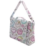 Cute Doodle Cartoon Seamless Pattern Box Up Messenger Bag