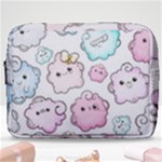 Cute Doodle Cartoon Seamless Pattern Make Up Pouch (Large)