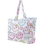 Cute Doodle Cartoon Seamless Pattern Simple Shoulder Bag