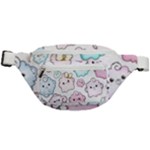 Cute Doodle Cartoon Seamless Pattern Fanny Pack