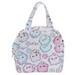 Cute Doodle Cartoon Seamless Pattern Boxy Hand Bag