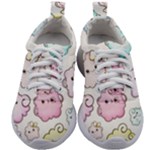 Cute Doodle Cartoon Seamless Pattern Kids Athletic Shoes