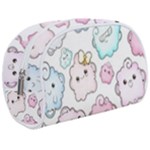 Cute Doodle Cartoon Seamless Pattern Make Up Case (Medium)