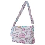 Cute Doodle Cartoon Seamless Pattern Full Print Messenger Bag (M)