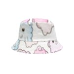Cute Doodle Cartoon Seamless Pattern Inside Out Bucket Hat (Kids)