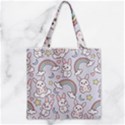 Zipper Grocery Tote Bag 
