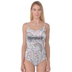 Seamless Pattern With Cute Rabbit Character Camisole Leotard 