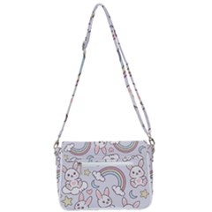 Shoulder Bag with Back Zipper 