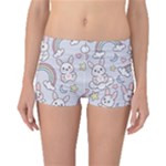 Seamless Pattern With Cute Rabbit Character Boyleg Bikini Bottoms