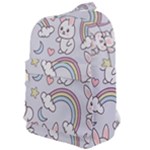 Seamless Pattern With Cute Rabbit Character Classic Backpack