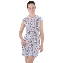 Drawstring Hooded Dress 
