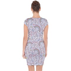 Capsleeve Drawstring Dress  