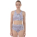 Seamless Pattern With Cute Rabbit Character Racer Back Bikini Set